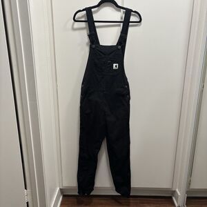 Carhartt Women’s XS WIP Work In Progress Black Bib Overalls Streetwear Utility